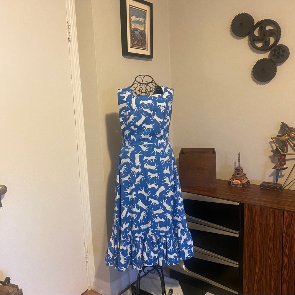 Ruth Clarage Hand Printed Vintage Jamaican Dress